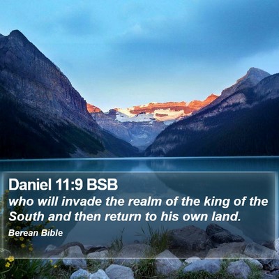 Daniel 11:9 BSB Bible Verse Image