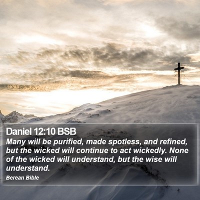Daniel 12:10 BSB Bible Verse Image
