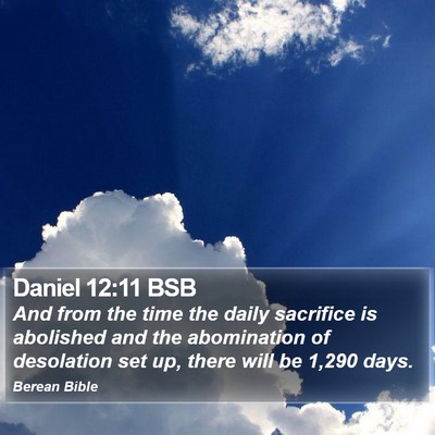 Daniel 12:11 BSB Bible Verse Image