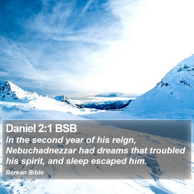 Daniel 2:1 BSB Bible Verse Image