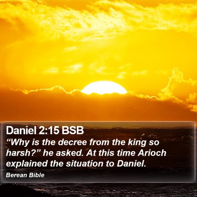 Daniel 2:15 BSB Bible Verse Image