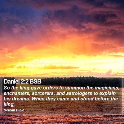 Daniel 2:2 BSB Bible Verse Image