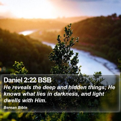 Daniel 2:22 BSB Bible Verse Image