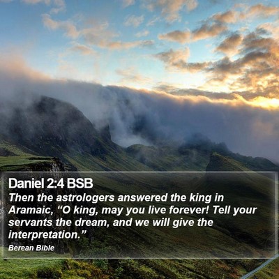 Daniel 2:4 BSB Bible Verse Image