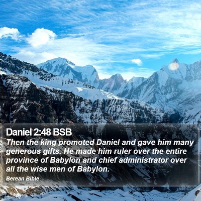Daniel 2:48 BSB Bible Verse Image