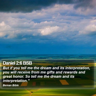 Daniel 2:6 BSB Bible Verse Image