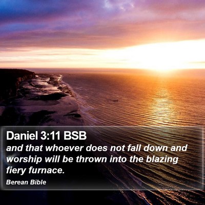 Daniel 3:11 BSB Bible Verse Image