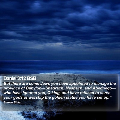 Daniel 3:12 BSB Bible Verse Image