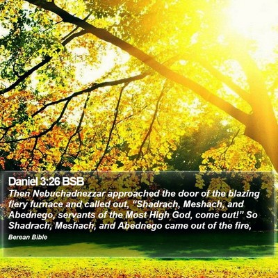 Daniel 3:26 BSB Bible Verse Image