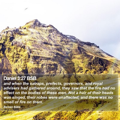 Daniel 3:27 BSB Bible Verse Image