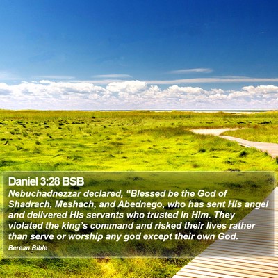 Daniel 3:28 BSB Bible Verse Image