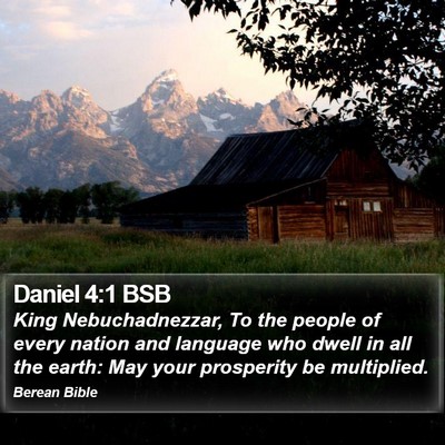 Daniel 4:1 BSB Bible Verse Image