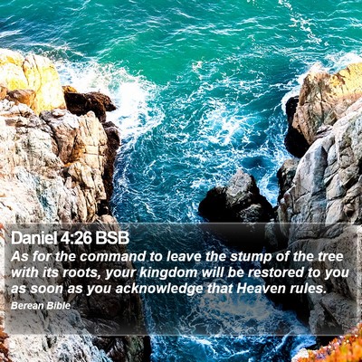 Daniel 4:26 BSB Bible Verse Image