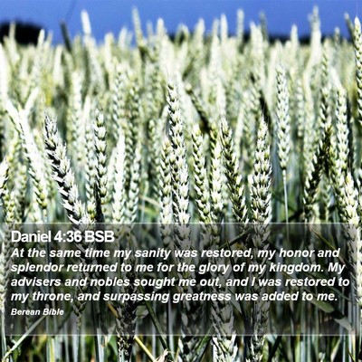 Daniel 4:36 BSB Bible Verse Image