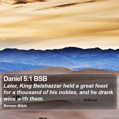Daniel 5:1 BSB Bible Verse Image