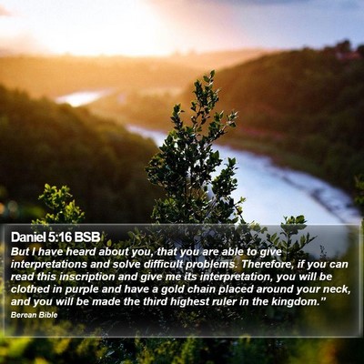 Daniel 5:16 BSB Bible Verse Image