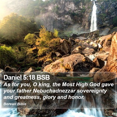 Daniel 5:18 BSB Bible Verse Image