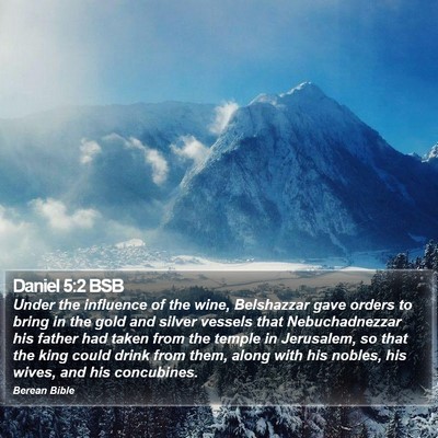 Daniel 5:2 BSB Bible Verse Image