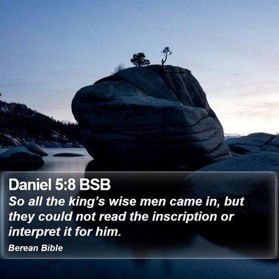 Daniel 5:8 BSB Bible Verse Image