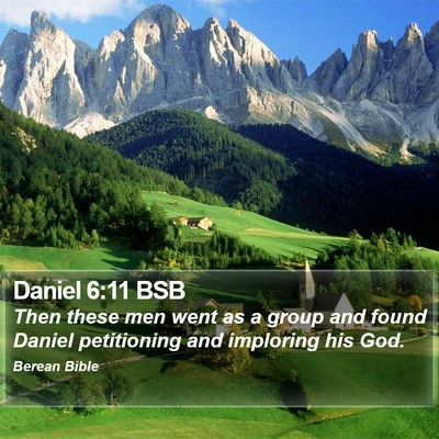 Daniel 6:11 BSB Bible Verse Image