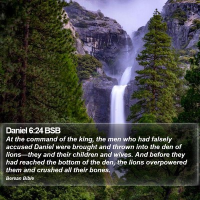 Daniel 6:24 BSB Bible Verse Image