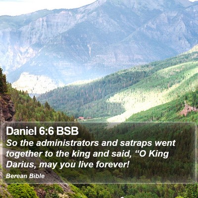 Daniel 6:6 BSB Bible Verse Image