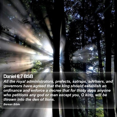Daniel 6:7 BSB Bible Verse Image