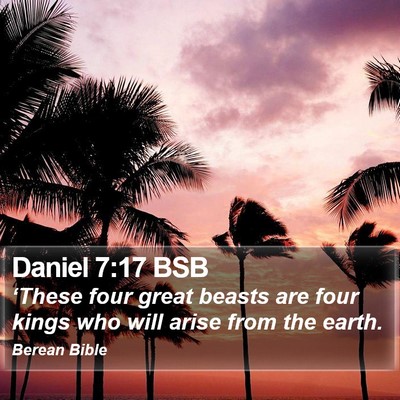 Daniel 7:17 BSB Bible Verse Image