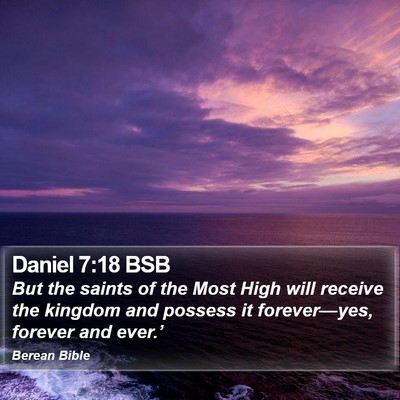 Daniel 7:18 BSB Bible Verse Image