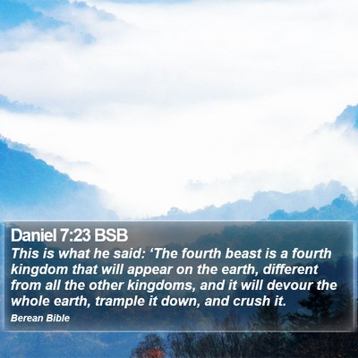 Daniel 7:23 BSB Bible Verse Image
