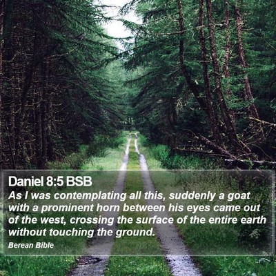Daniel 8:5 BSB Bible Verse Image