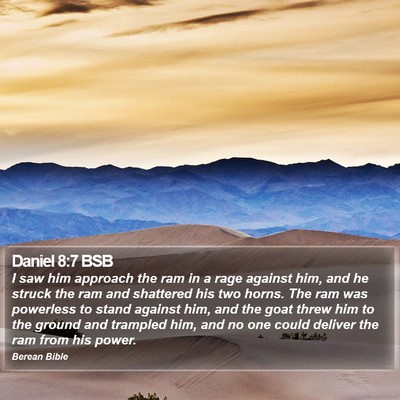 Daniel 8:7 BSB Bible Verse Image