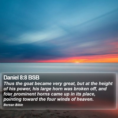 Daniel 8:8 BSB Bible Verse Image