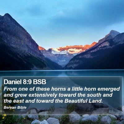 Daniel 8:9 BSB Bible Verse Image