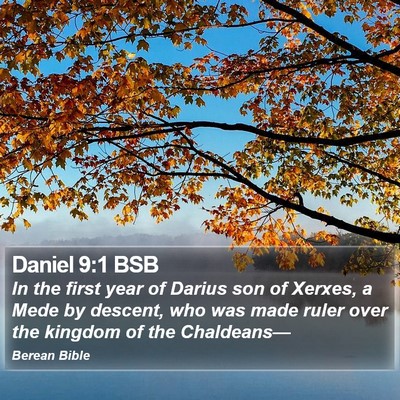 Daniel 9:1 BSB Bible Verse Image