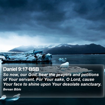 Daniel 9:17 BSB Bible Verse Image