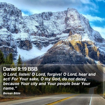 Daniel 9:19 BSB Bible Verse Image
