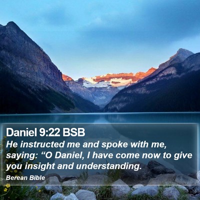 Daniel 9:22 BSB Bible Verse Image