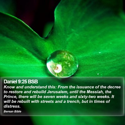 Daniel 9:25 BSB Bible Verse Image