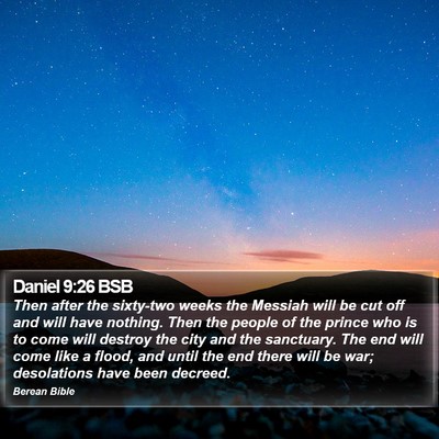 Daniel 9:26 BSB Bible Verse Image