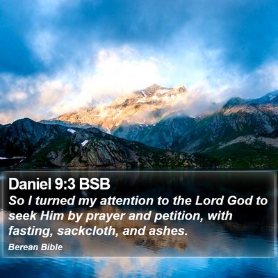 Daniel 9:3 BSB Bible Verse Image