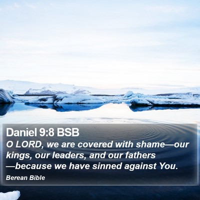 Daniel 9:8 BSB Bible Verse Image