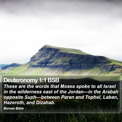 Deuteronomy 1:1 BSB Bible Verse Image