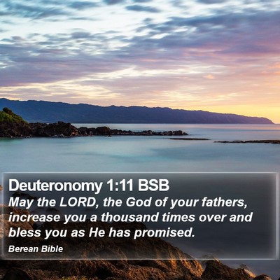 Deuteronomy 1:11 BSB Bible Verse Image