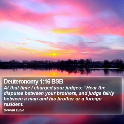Deuteronomy 1:16 BSB Bible Verse Image