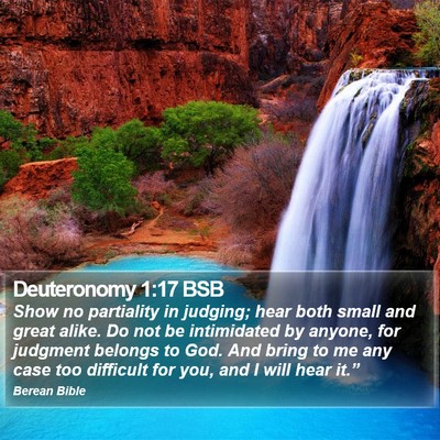 Deuteronomy 1:17 BSB Bible Verse Image