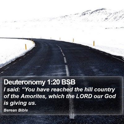 Deuteronomy 1:20 BSB Bible Verse Image