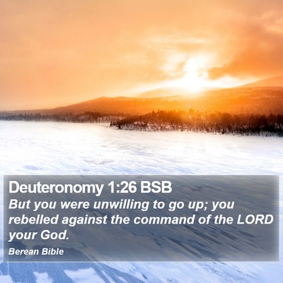 Deuteronomy 1:26 BSB Bible Verse Image