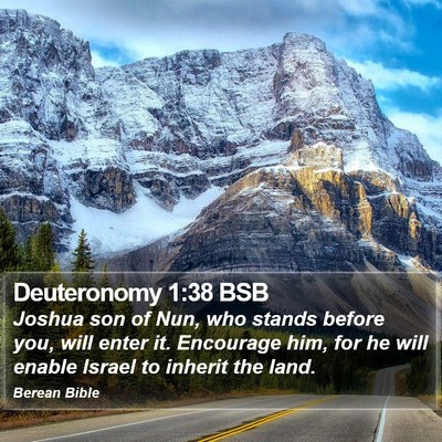 Deuteronomy 1:38 BSB Bible Verse Image