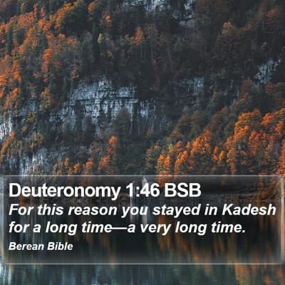 Deuteronomy 1:46 BSB Bible Verse Image